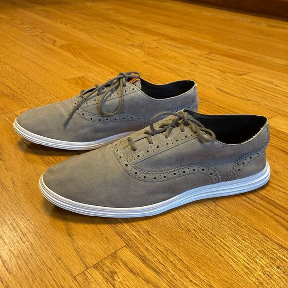 Cole Haan Shoes - -Cole Haan Grand OS Women's Grey Suede Lace up Fashion Sneakers Size 9